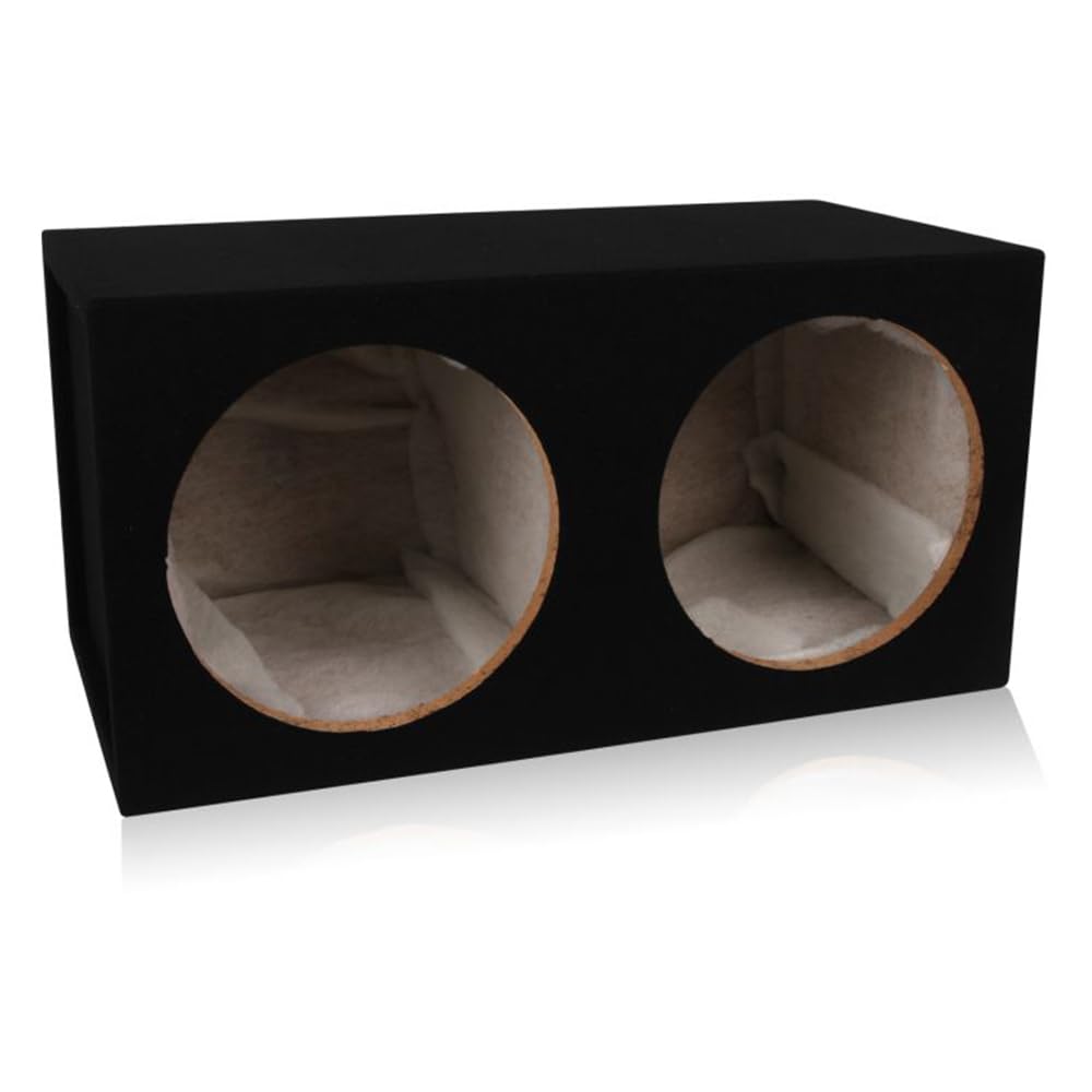 Dual 12-inch Sealed Car Subwoofer Box 3/4-inch MDF G98673