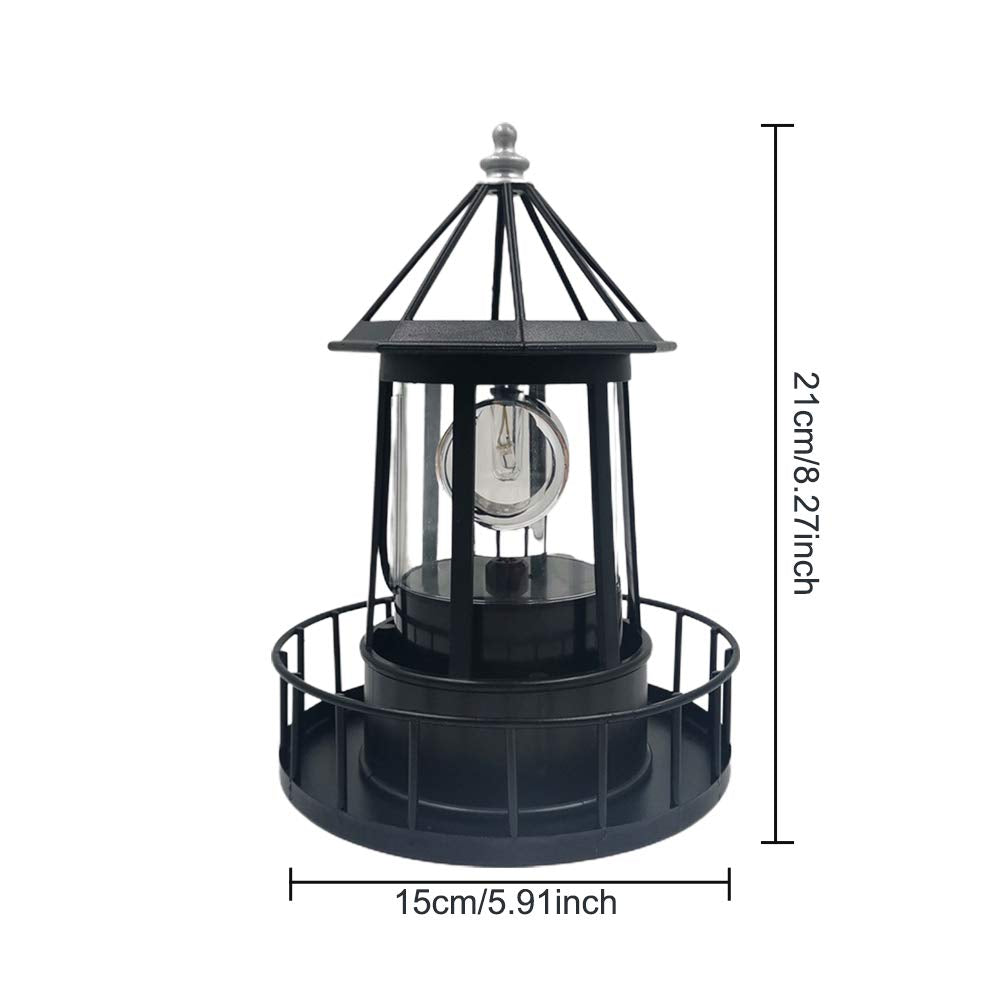 Solar LED Rotating Lighthouse Light L85460