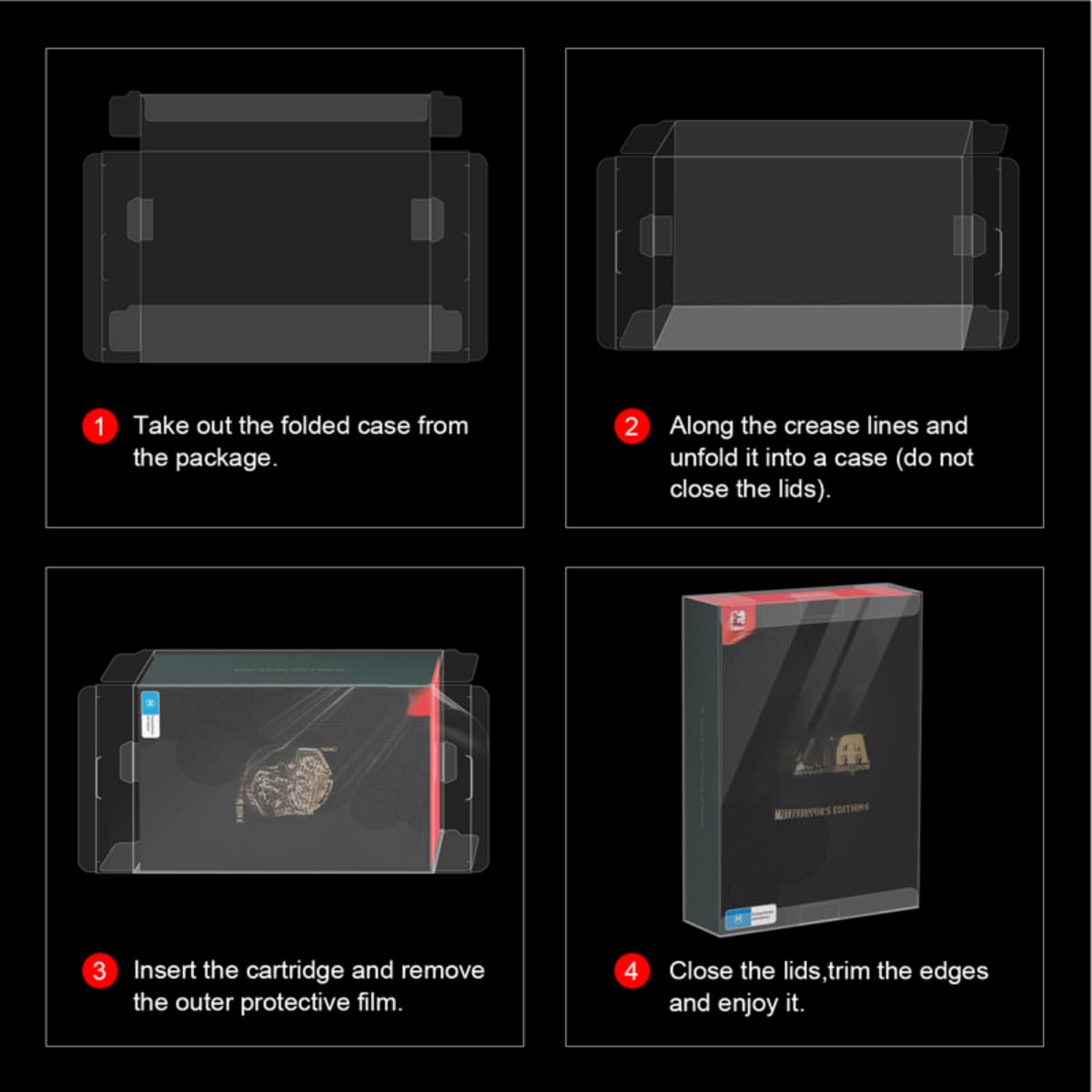 Clear Protective Case Compatible with Switch 2023 R5495
