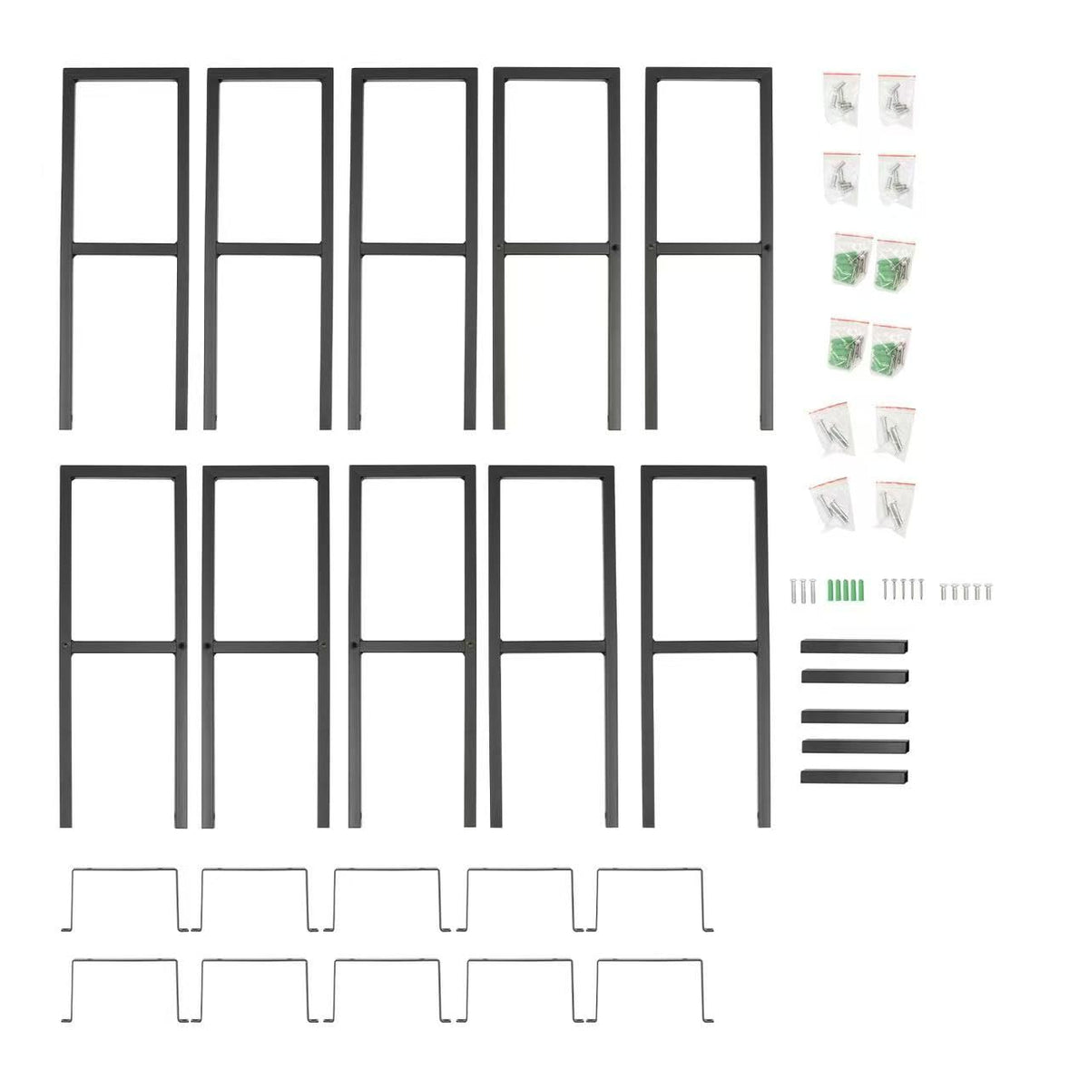 Black 5Pcs CD Racks B950988