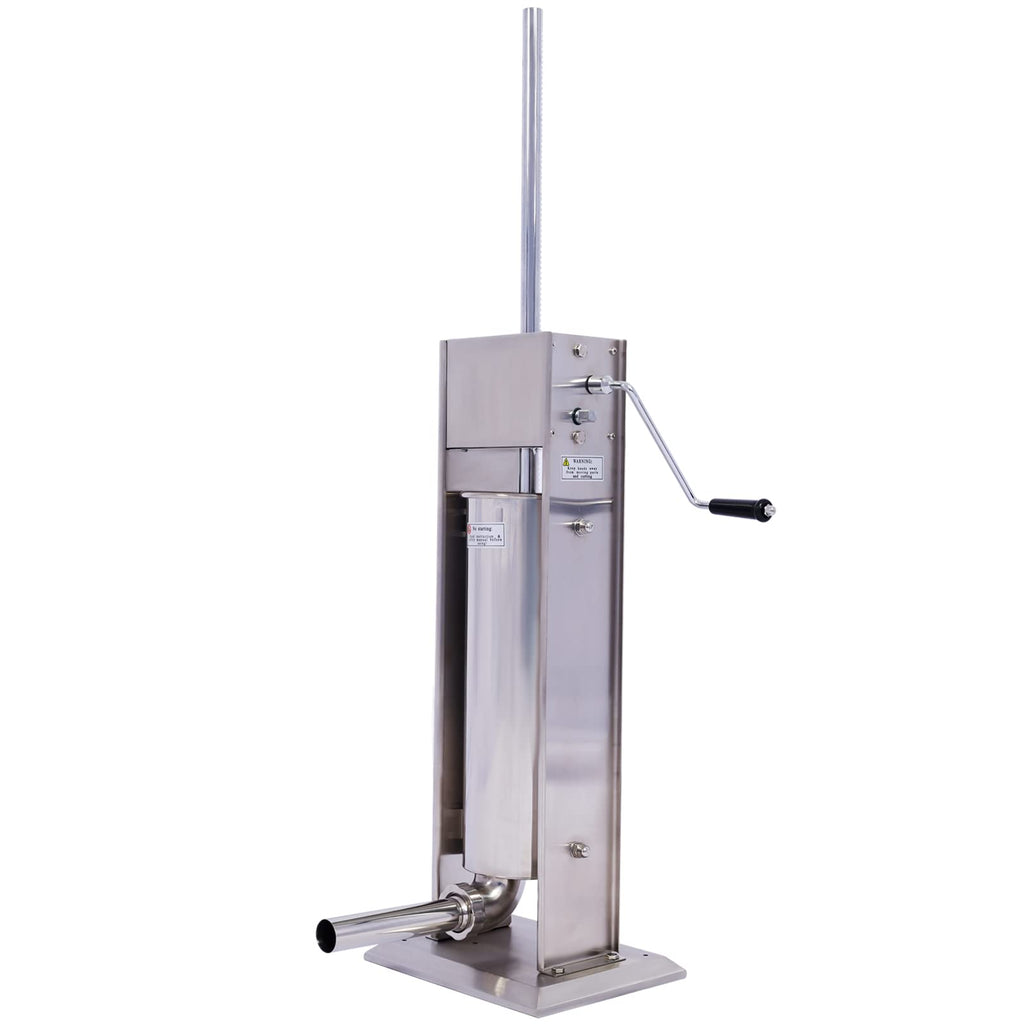 Stainless Steel 15LB Vertical Sausage Stuffer with 4 Stuffing Tubes G267