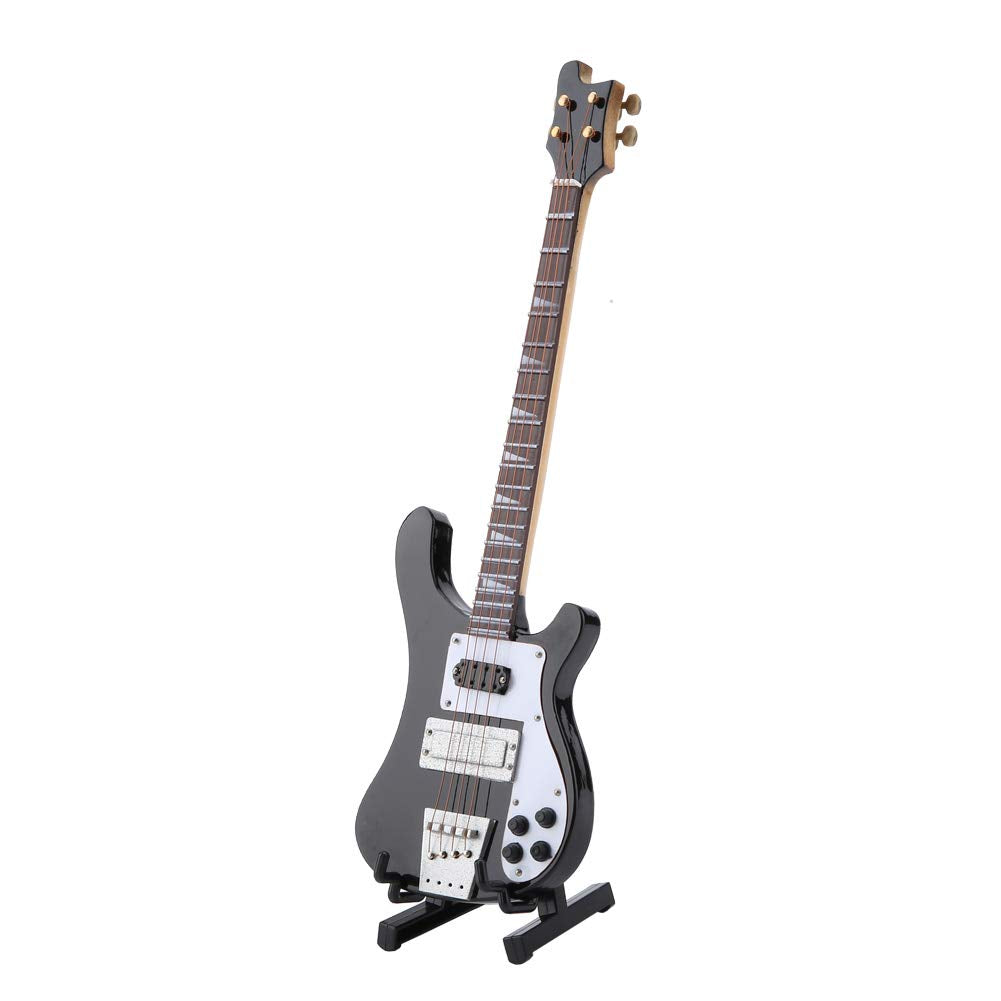 Mini Bass Guitar Replica with Stand V329