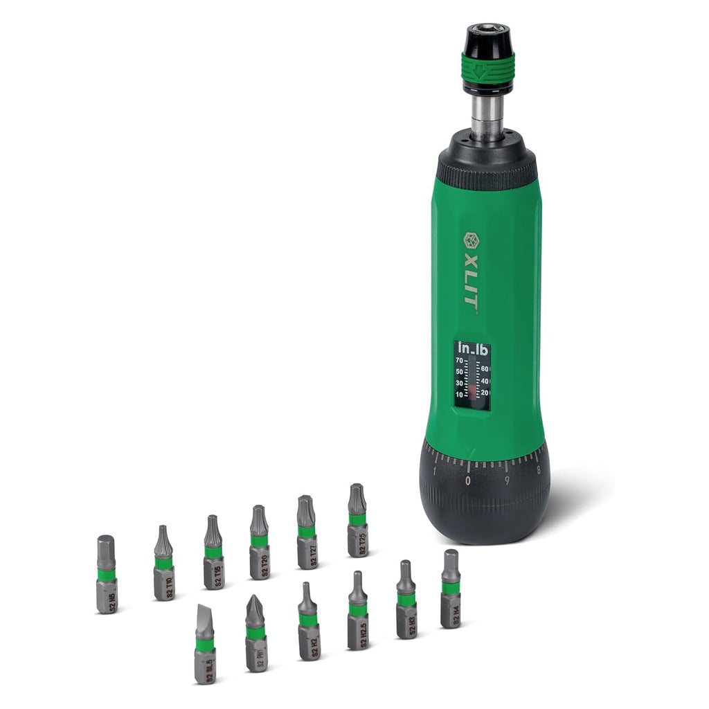 Adjustable Torque Screwdriver Set, 13-Piece 1/4" Hex Quick Release T9962