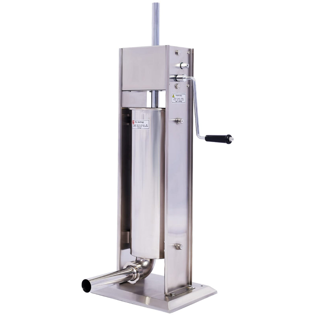 Stainless Steel 15LB Vertical Sausage Stuffer with 4 Stuffing Tubes G267