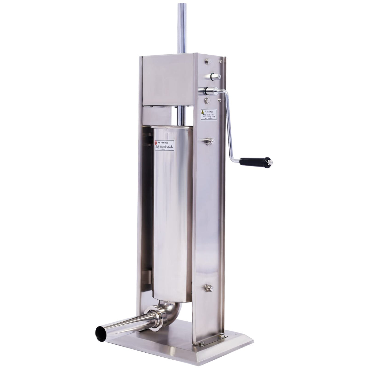 Stainless Steel 15LB Vertical Sausage Stuffer with 4 Stuffing Tubes G267