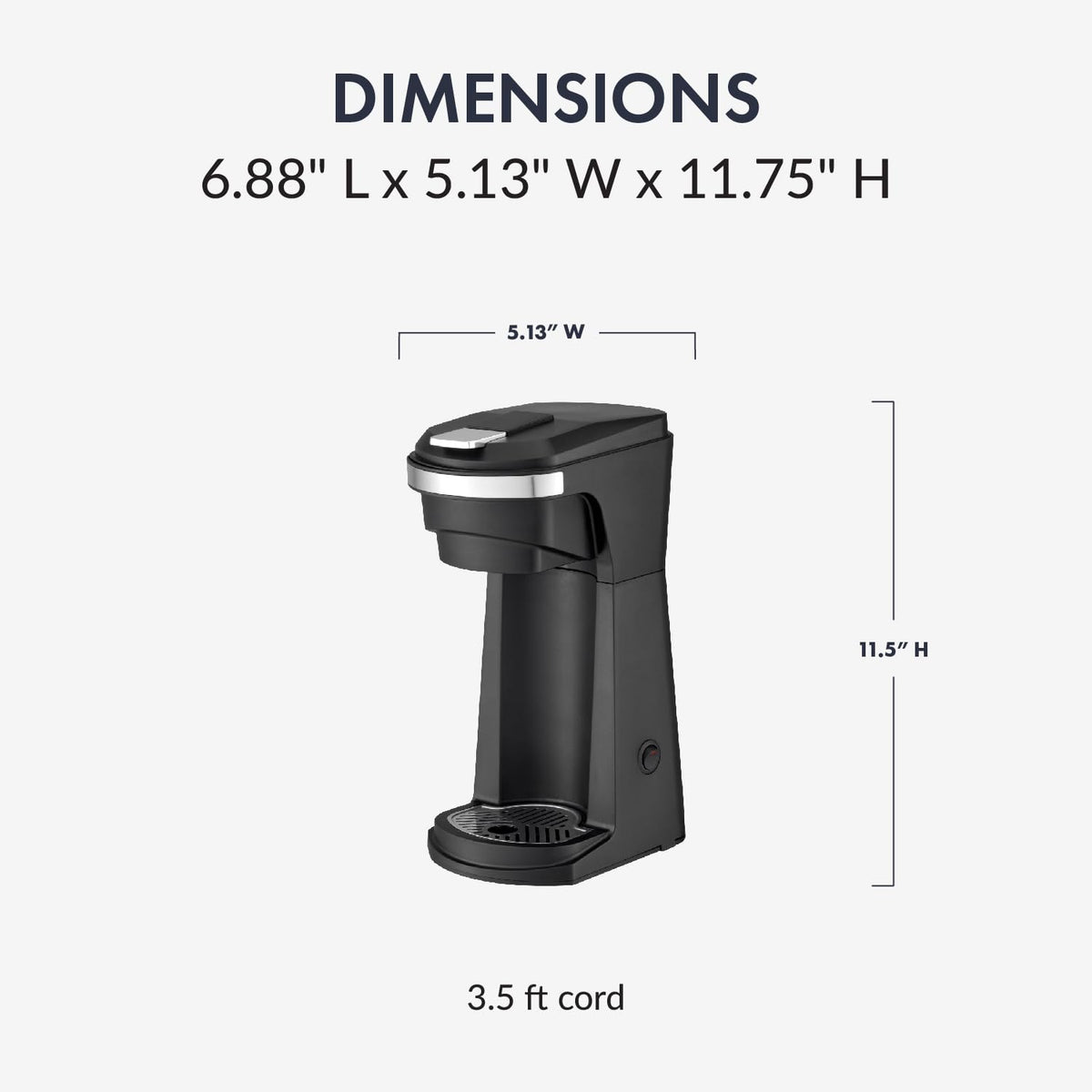 Single Serve Coffee Maker with Water Reservoir X24972