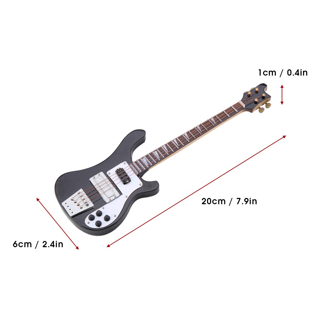 Mini Bass Guitar Replica with Stand V329