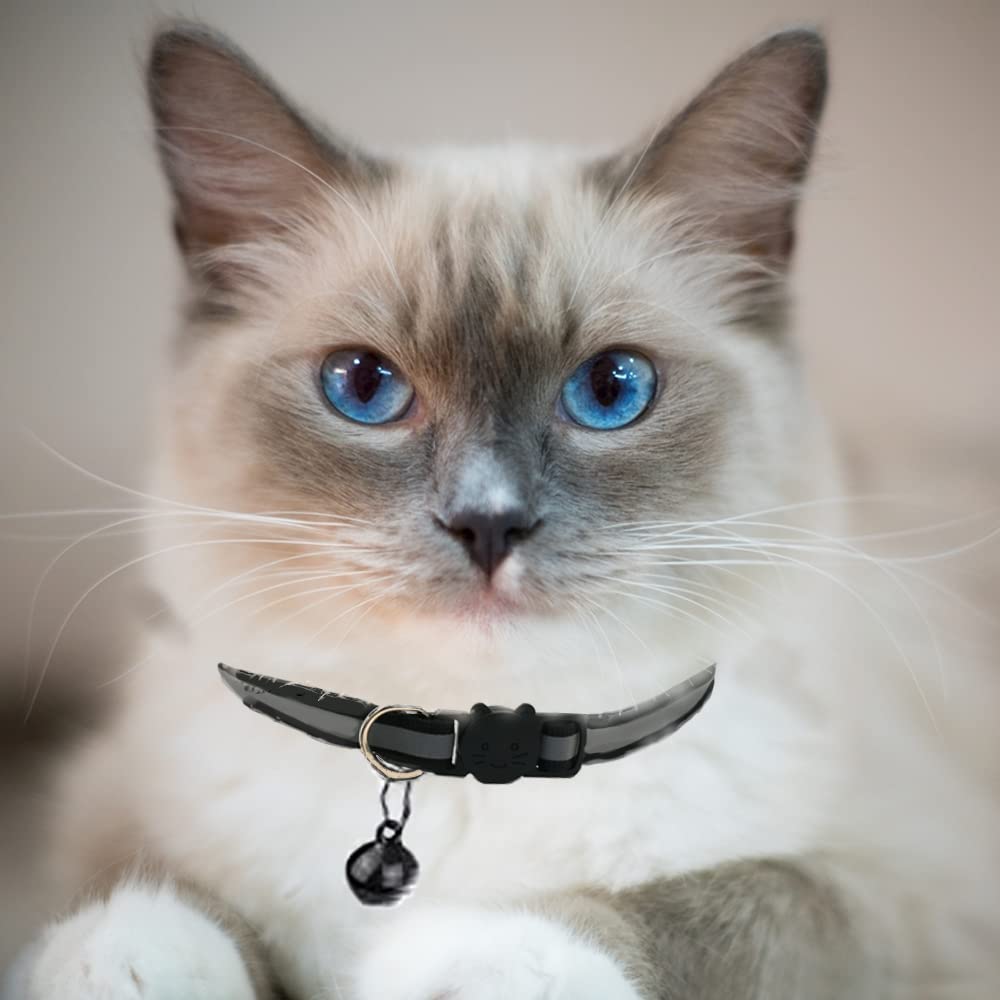 12 Pack Reflective Breakaway Cat Collars with Bell O8429