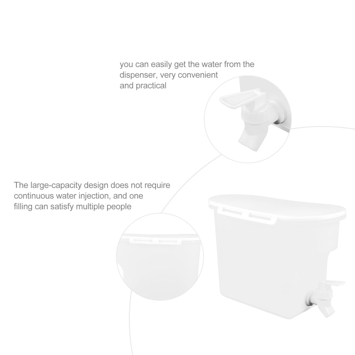 Large Capacity Water Jug with Faucet B710570