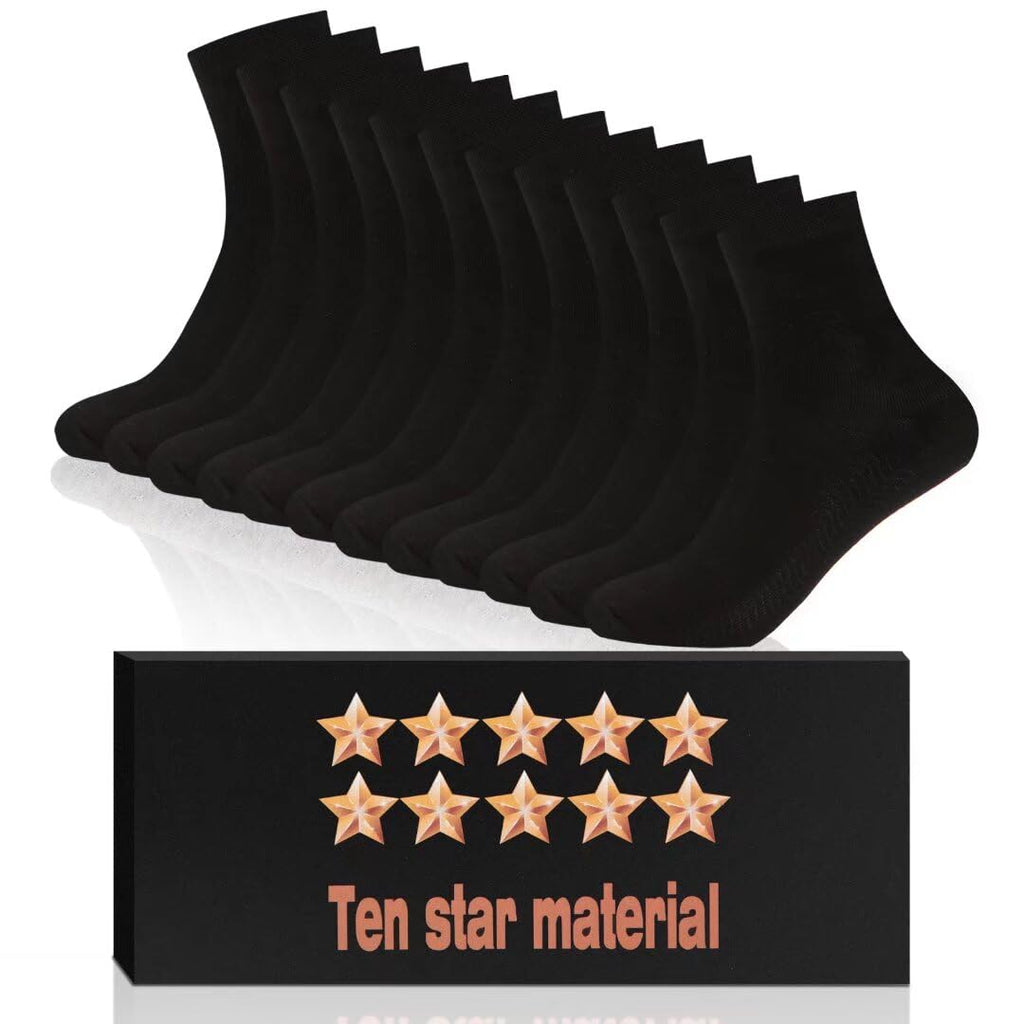 Bamboo Low Quarter Thin Ankle Socks 6 Pairs H505481