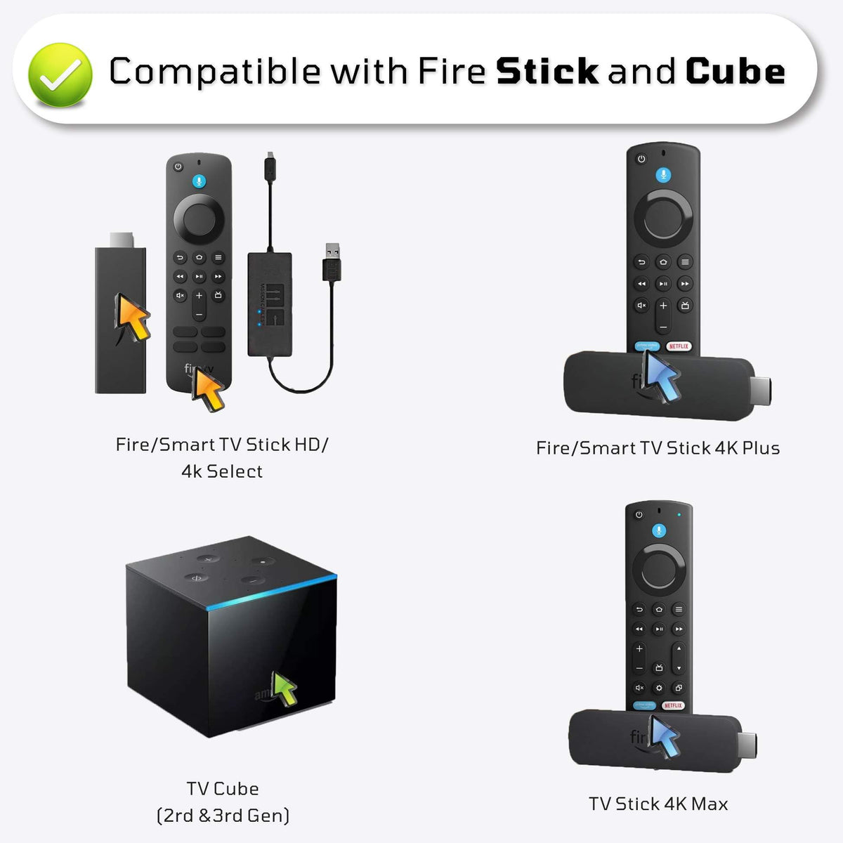 Replacement Remote for Fire TV Stick Y104