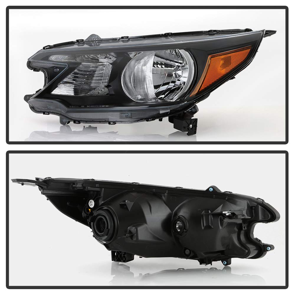 Black Housing Headlights Assembly Pair Z307375