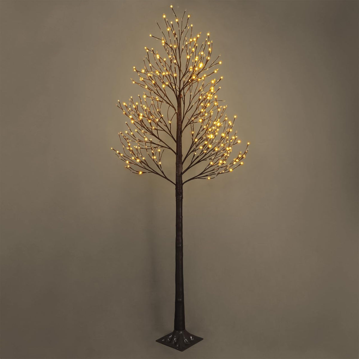 8FT Lighted Willow Twig Tree with 240 Warm White LED Lights A8367