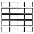 Black 5Pcs CD Racks B950988