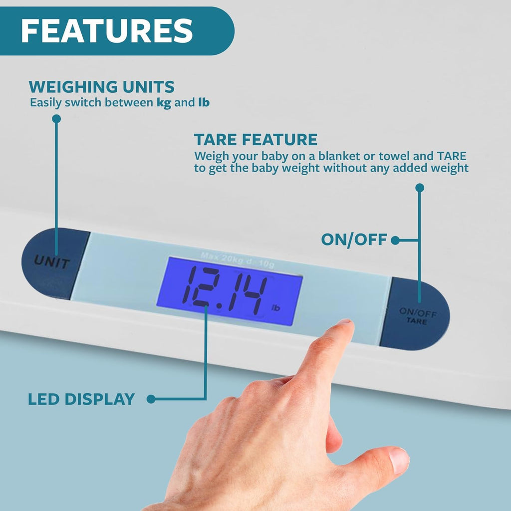 Baby & Pet Scale, 44 lb Capacity X78854