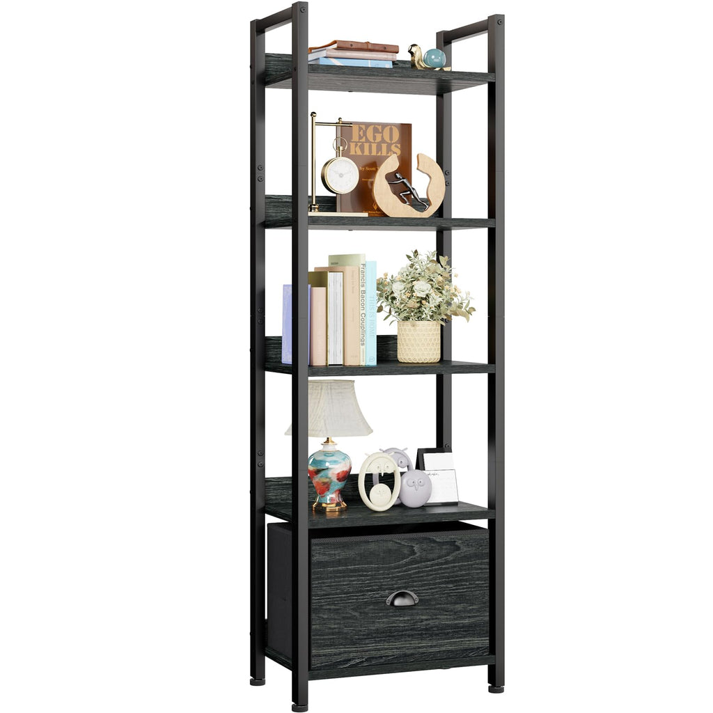 5 Tier Bookshelf with Drawer R780017