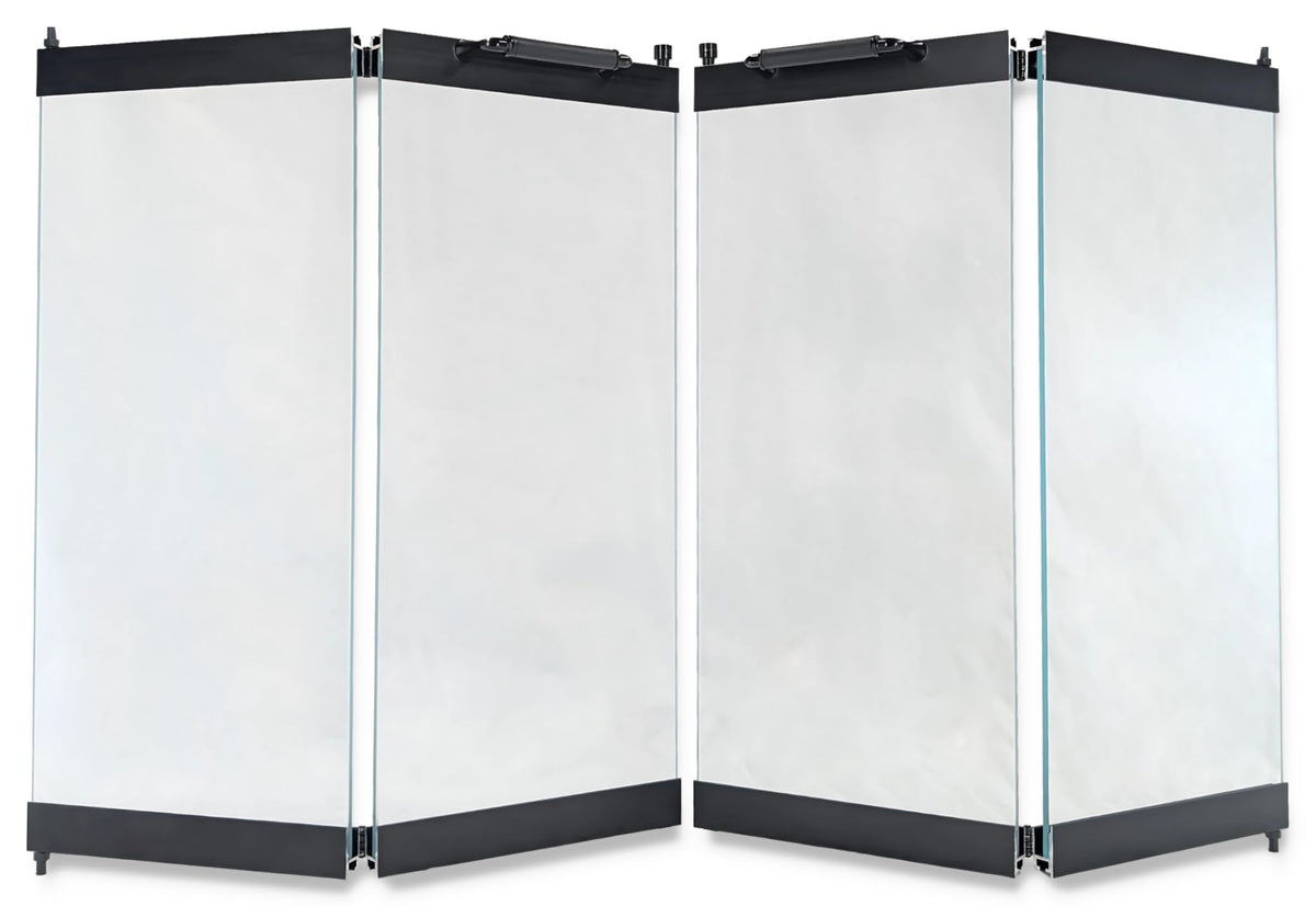 Black Replacement Glass Fireplace Doors H791856