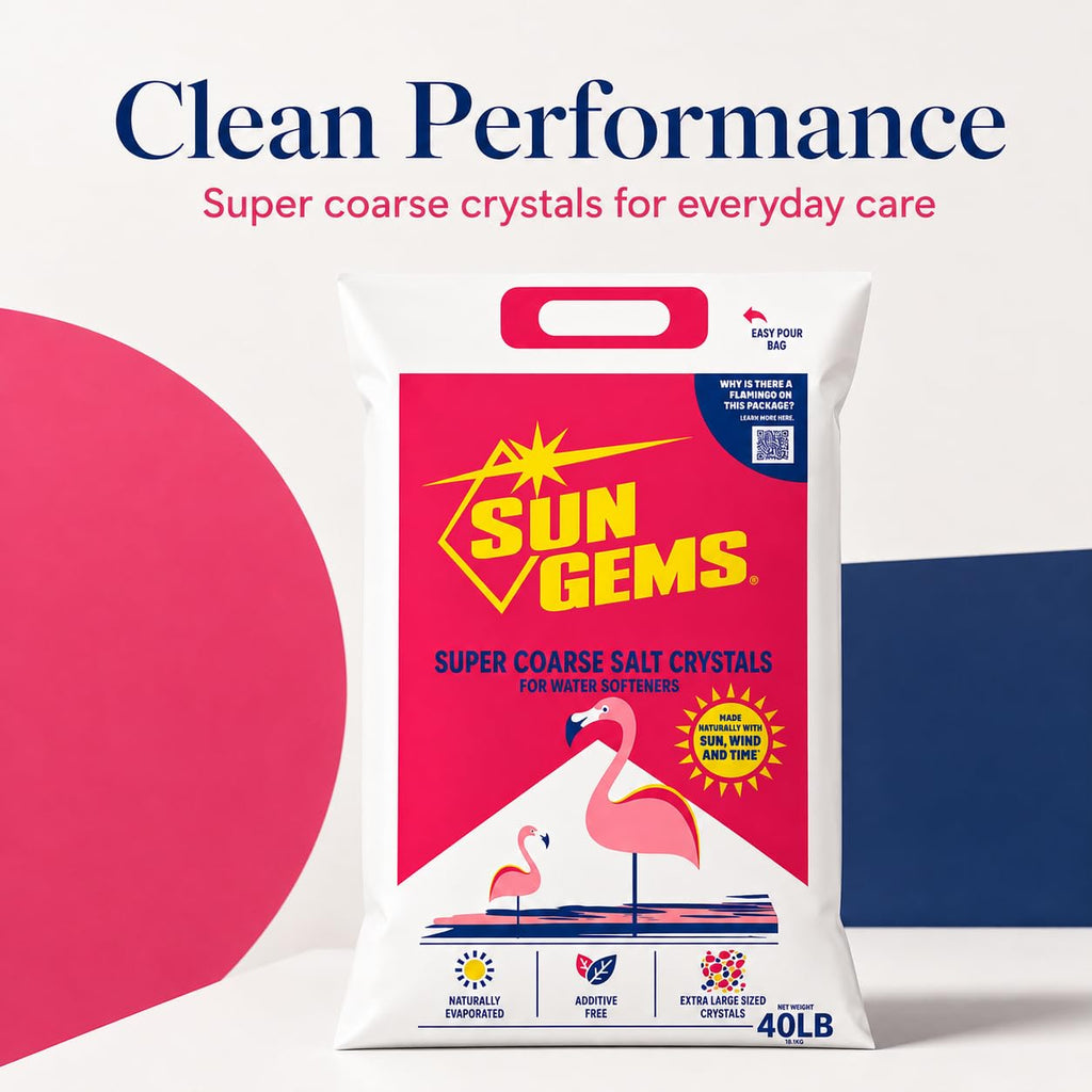 Super Coarse Water Softener Salt Crystals 40 lb F71715
