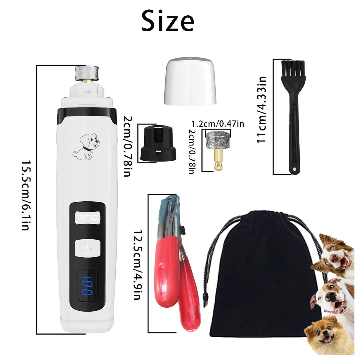 Dog Nail Clippers and Nail Grinder Set M60387