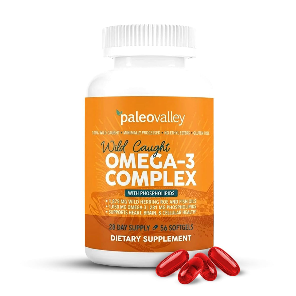 Wild Caught Omega-3 Fish Oil 750mg DHA 187mg EPA F532238