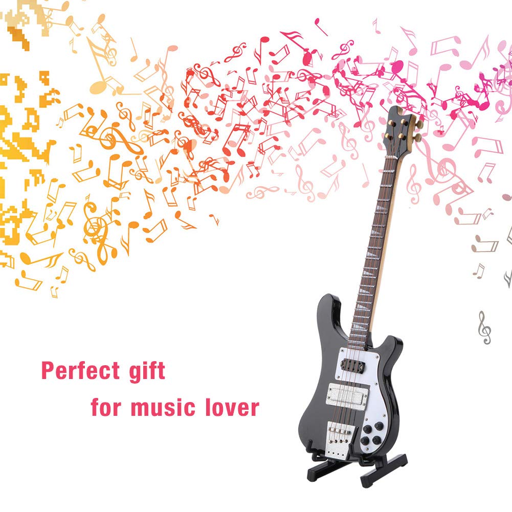 Mini Bass Guitar Replica with Stand V329