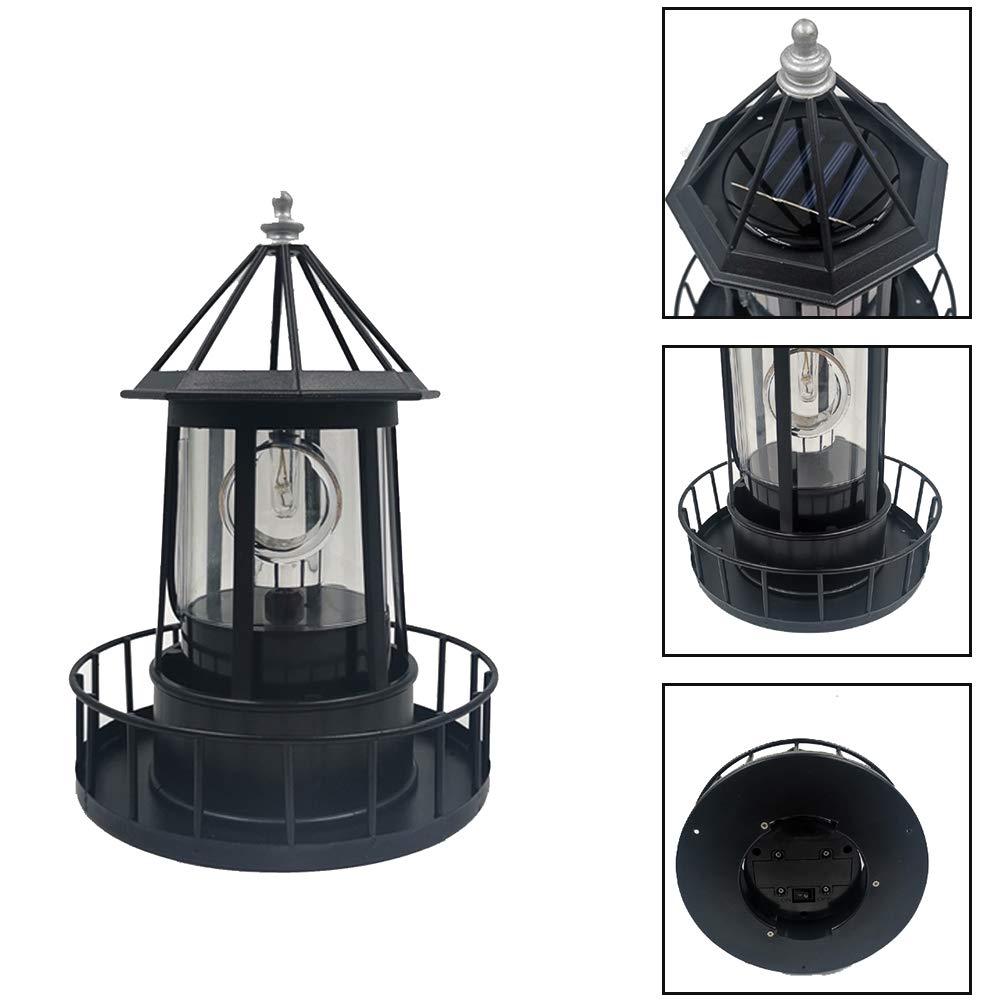 Solar LED Rotating Lighthouse Light L85460