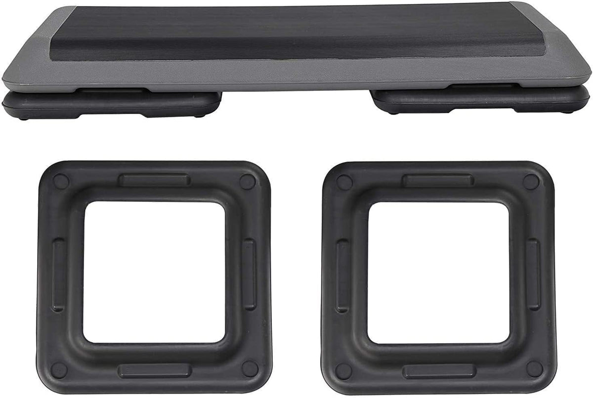 43" Adjustable Exercise Aerobic Step Platform with 4 Removable Risers M625