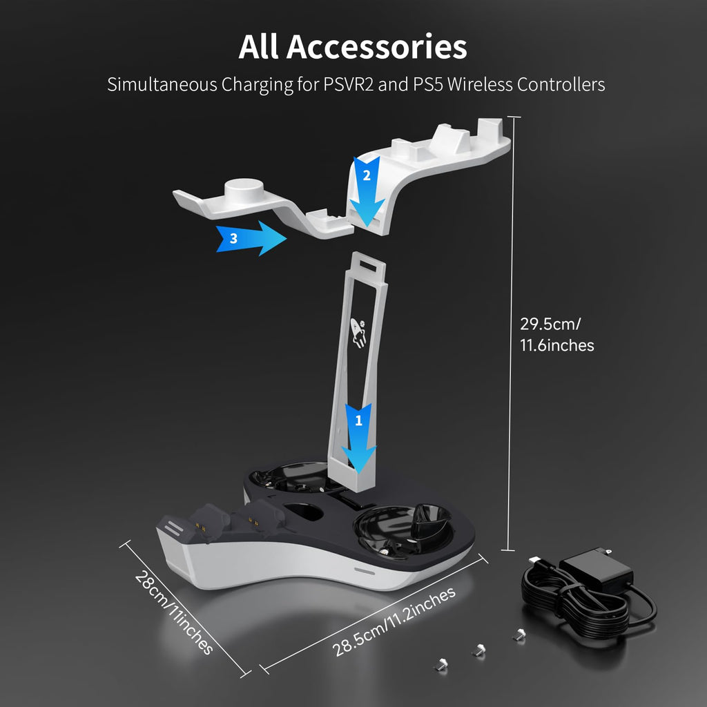 Dual Charging Station for PS5 and VR2 Controllers E165704