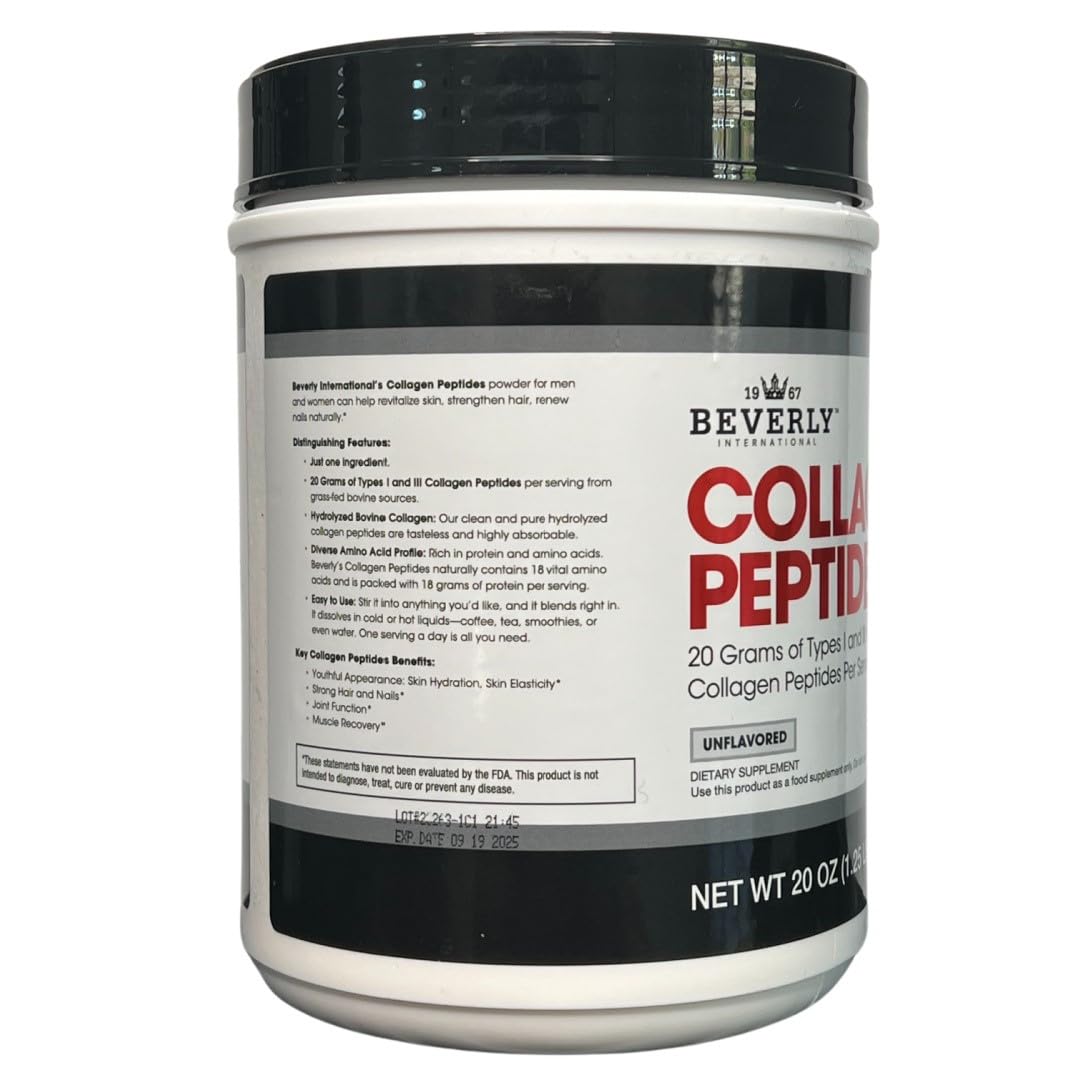 Collagen Peptides Protein Powder Unflavored 20 oz S8046