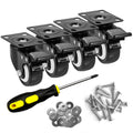 2" Caster Wheels Set of 4 with Brake N13622