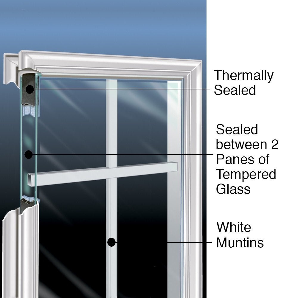 Steel Primed Left-Hand Inswing 2-Panel Single Prehung Front Door 32" x 80" O180719