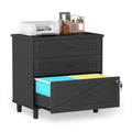 3-Drawer Wooden File Cabinet with Lock C1670