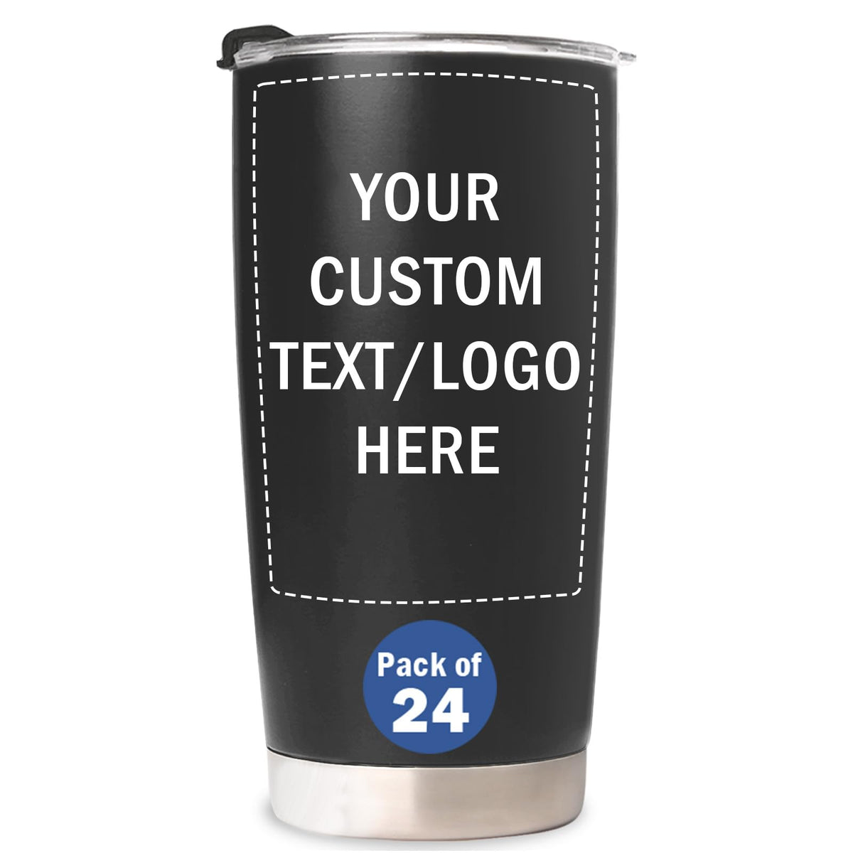 Stainless Steel Tumblers 20 oz Set of 6 V698495