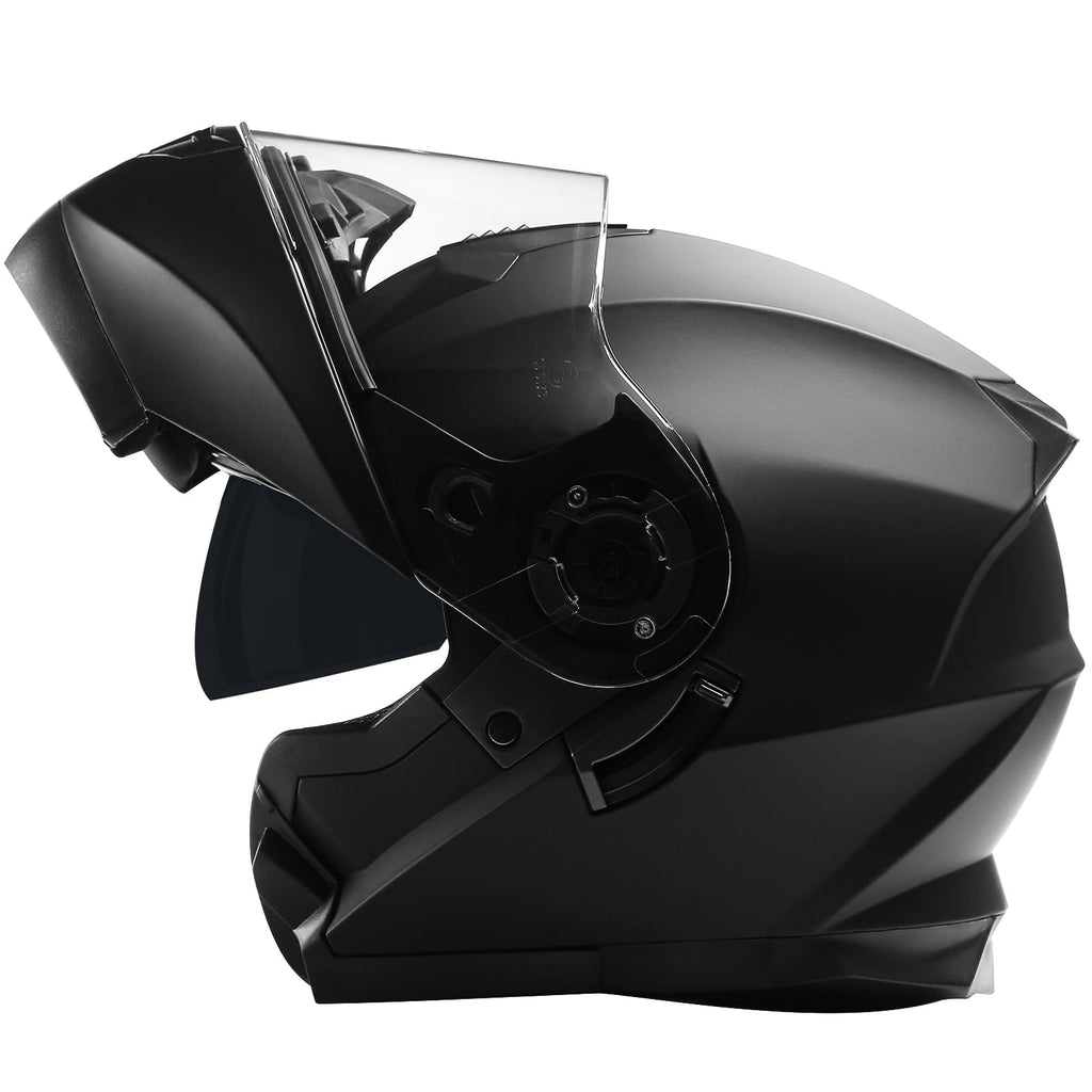 Modular Motorcycle Helmet Flip Up Anti-Fog Lens P4719