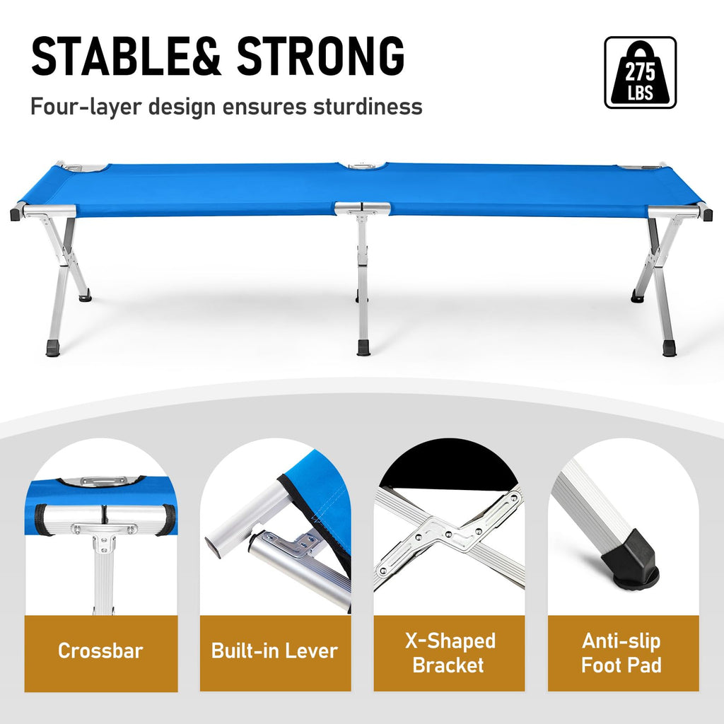 Folding Camping Cot with Carrying Bag P3257
