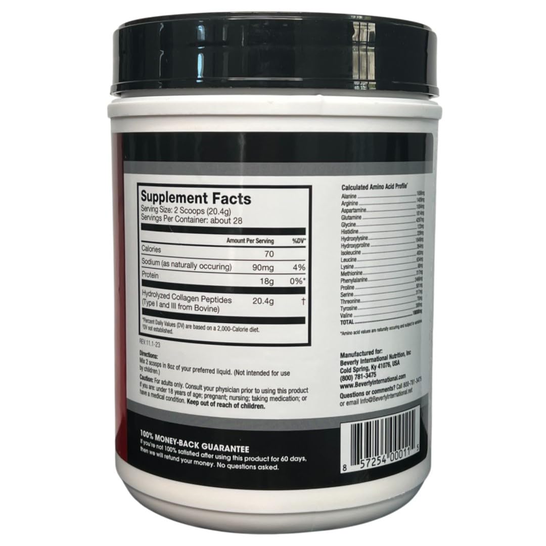 Collagen Peptides Protein Powder Unflavored 20 oz S8046