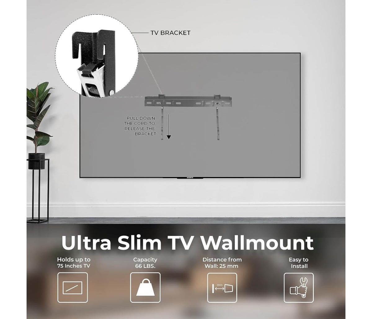 55" 4K LED Smart TV with Wall Mount Y9787
