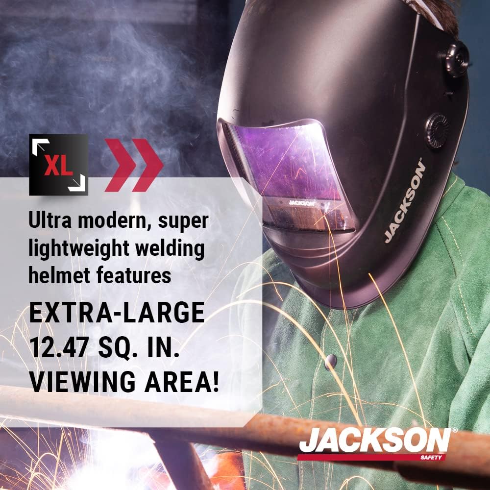 Auto Darkening Helmet, 3.86" x 3.23" Viewing Area X864457
