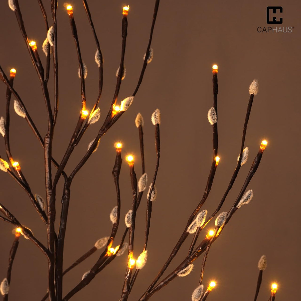 8FT Lighted Willow Twig Tree with 240 Warm White LED Lights A8367