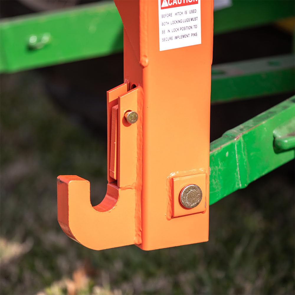 3 Point Quick Hitch Category 1 Tractor 3000 LB Lifting Capacity Orange D389963