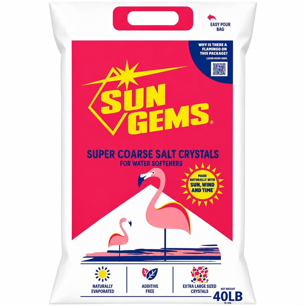 Super Coarse Water Softener Salt Crystals 40 lb F71715