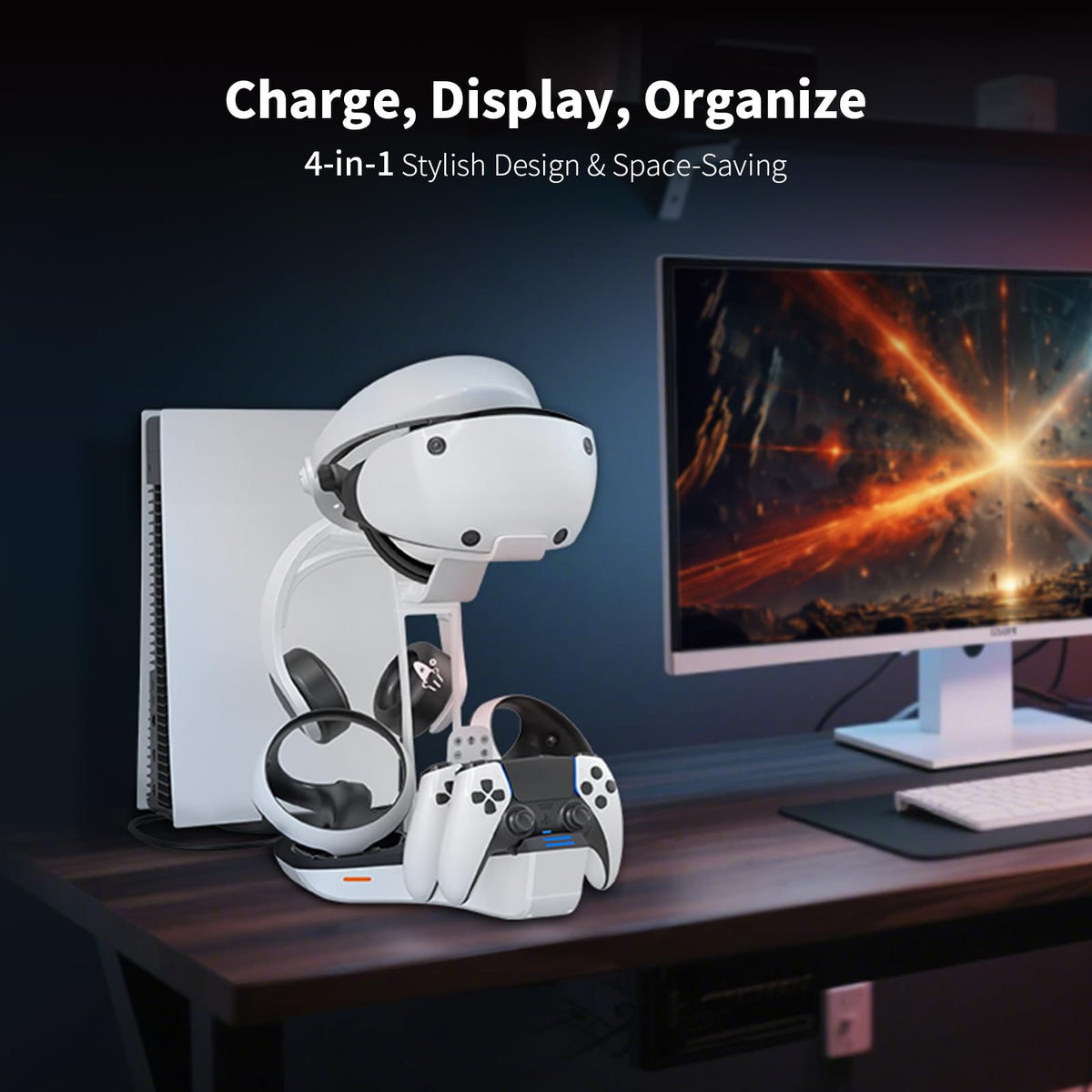 Dual Charging Station for PS5 and VR2 Controllers E165704
