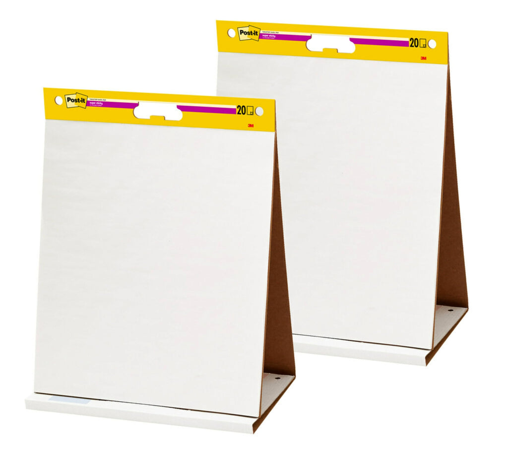 Portable Tabletop Easel Pad 20x23 Inches 20 Sheets 2 Pads W50553