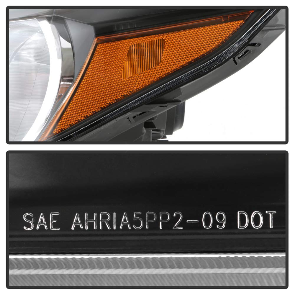 Black Housing Headlights Assembly Pair Z307375