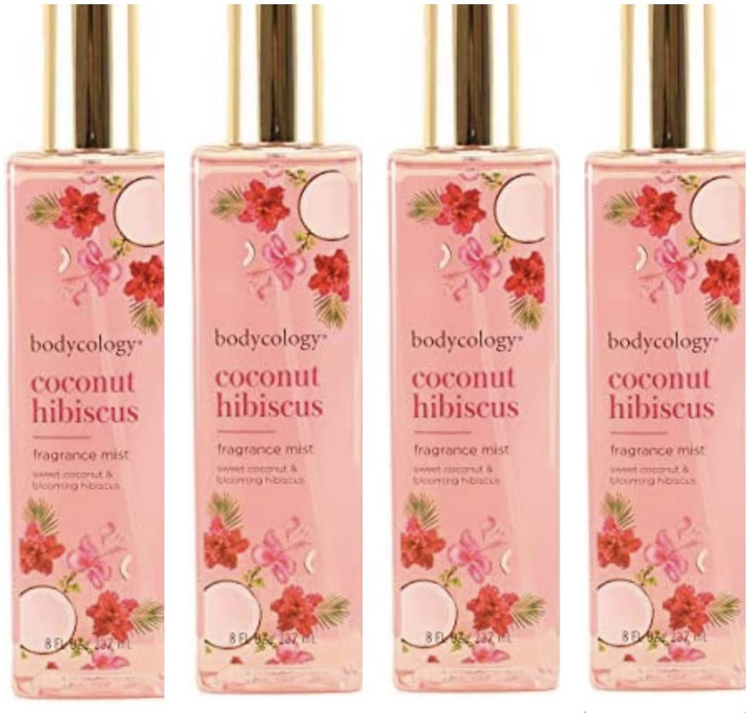 Coconut Hibiscus Fragrance Mist 8 Ounce Pack of 4 Q190738