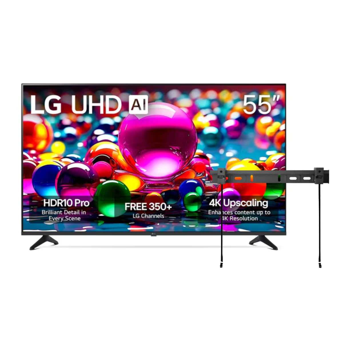 55" 4K LED Smart TV with Wall Mount Y9787