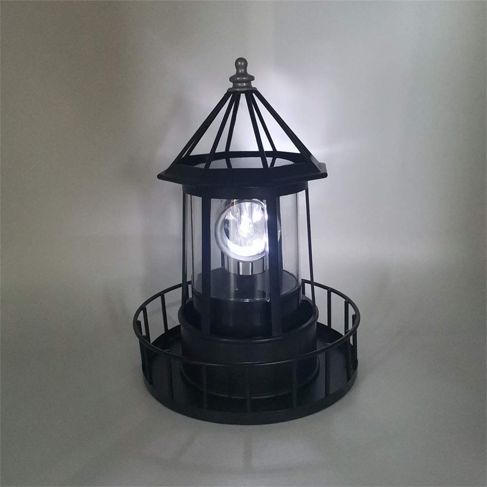 Solar LED Rotating Lighthouse Light L85460