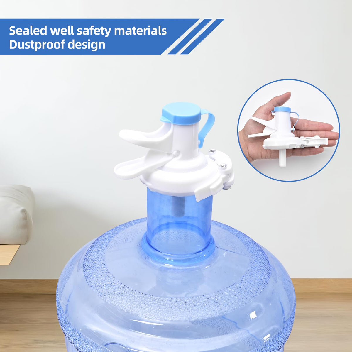 5 Gallon Detachable Metal Water Dispenser Stand and 2 Valves W65856
