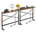 78.8 Inch Narrow Console Table with 2 AC Outlet R662