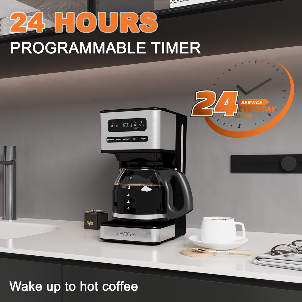 12 Cup Programmable Drip Coffee Maker D145
